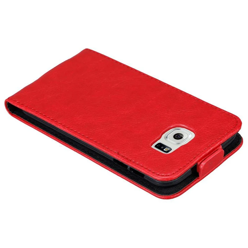 Cadorabo Hülle kompatibel mit Samsung Galaxy S6 Schutzhülle im Flip Design mit Magnetverschluss