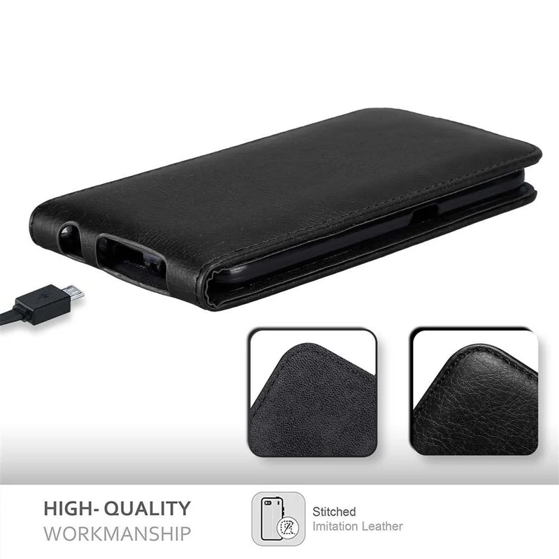 Cadorabo Hülle kompatibel mit Samsung Galaxy S6 Schutzhülle im Flip Design mit Magnetverschluss