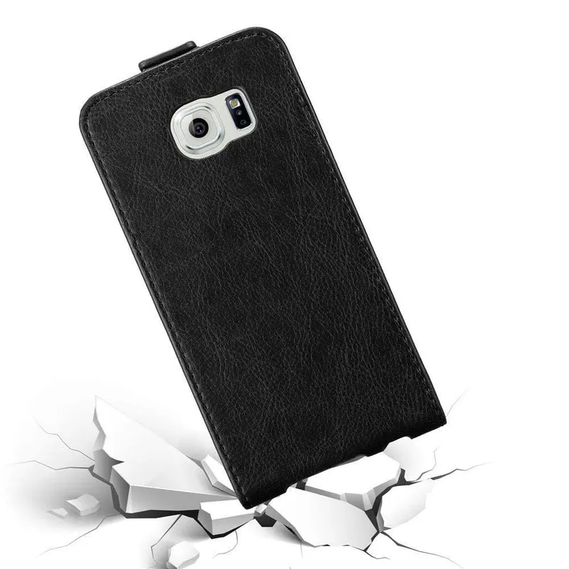 Cadorabo Hülle kompatibel mit Samsung Galaxy S6 Schutzhülle im Flip Design mit Magnetverschluss