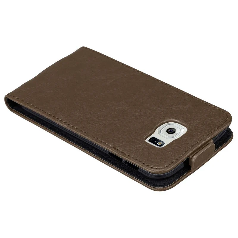 Cadorabo Hülle kompatibel mit Samsung Galaxy S6 Schutzhülle im Flip Design mit Magnetverschluss