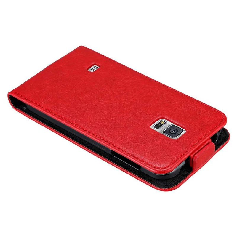 Cadorabo Hülle kompatibel mit Samsung Galaxy S5 MINI / S5 MINI DUOS Schutzhülle im Flip Design mit Magnetverschluss