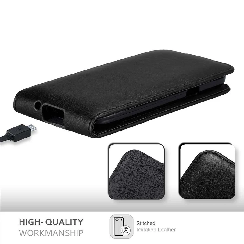 Cadorabo Hülle kompatibel mit Samsung Galaxy S5 MINI / S5 MINI DUOS Schutzhülle im Flip Design mit Magnetverschluss