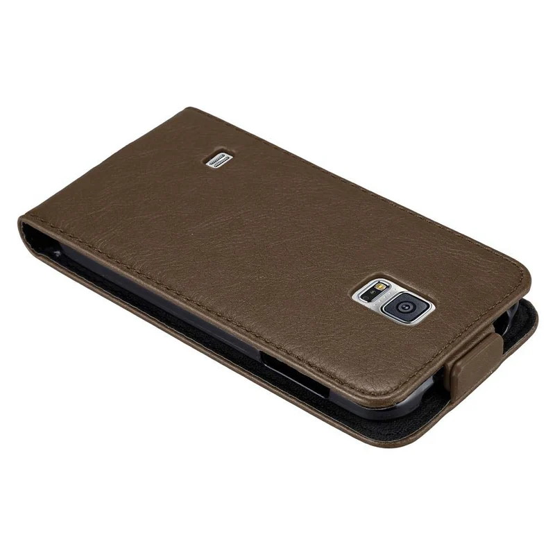 Cadorabo Hülle kompatibel mit Samsung Galaxy S5 MINI / S5 MINI DUOS Schutzhülle im Flip Design mit Magnetverschluss