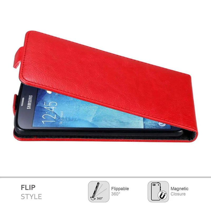 Cadorabo Hülle kompatibel mit Samsung Galaxy S5 / S5 NEO Schutzhülle im Flip Design mit Magnetverschluss