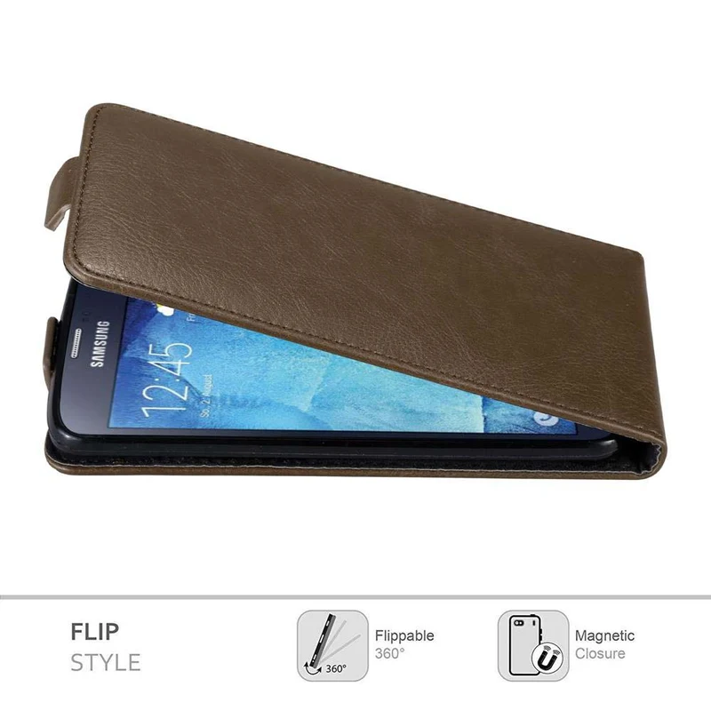 Cadorabo Hülle kompatibel mit Samsung Galaxy S5 / S5 NEO Schutzhülle im Flip Design mit Magnetverschluss