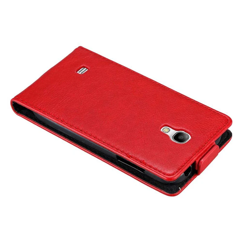 Cadorabo Hülle kompatibel mit Samsung Galaxy S4 MINI Schutzhülle im Flip Design mit Magnetverschluss