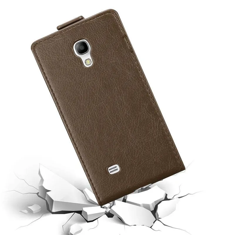 Cadorabo Hülle kompatibel mit Samsung Galaxy S4 MINI Schutzhülle im Flip Design mit Magnetverschluss