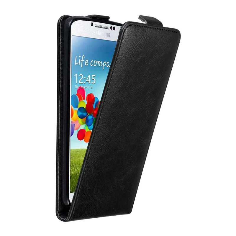 Cadorabo Hülle kompatibel mit Samsung Galaxy S4 Schutzhülle im Flip Design mit Magnetverschluss