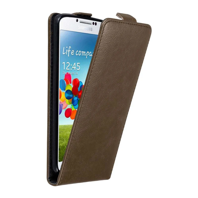 Cadorabo Hülle kompatibel mit Samsung Galaxy S4 Schutzhülle im Flip Design mit Magnetverschluss