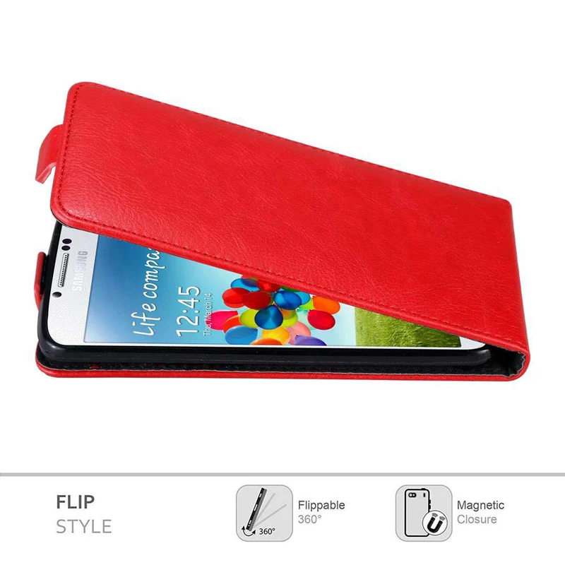 Cadorabo Hülle kompatibel mit Samsung Galaxy S4 Schutzhülle im Flip Design mit Magnetverschluss