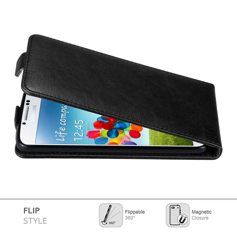 Cadorabo Hülle kompatibel mit Samsung Galaxy S4 Schutzhülle im Flip Design mit Magnetverschluss