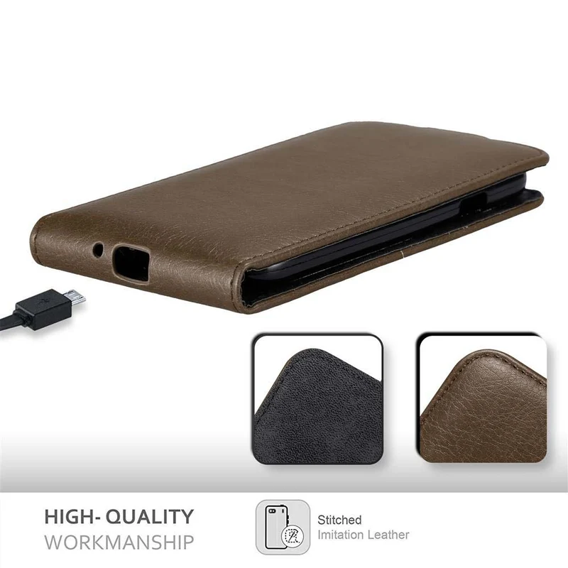 Cadorabo Hülle kompatibel mit Samsung Galaxy S4 Schutzhülle im Flip Design mit Magnetverschluss
