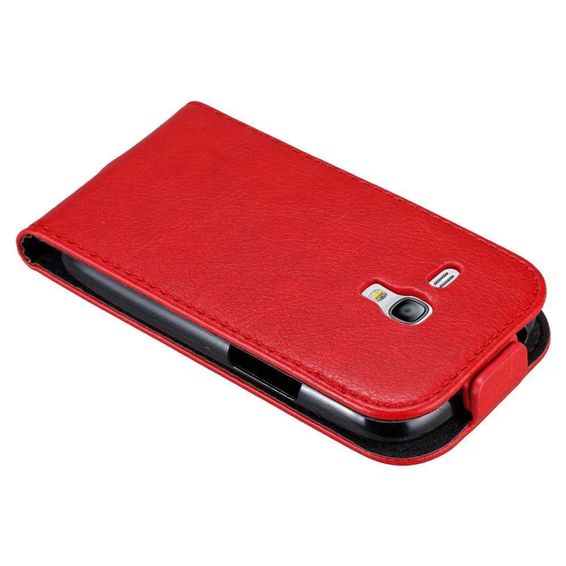 Cadorabo Hülle kompatibel mit Samsung Galaxy S3 MINI Schutzhülle im Flip Design mit Magnetverschluss