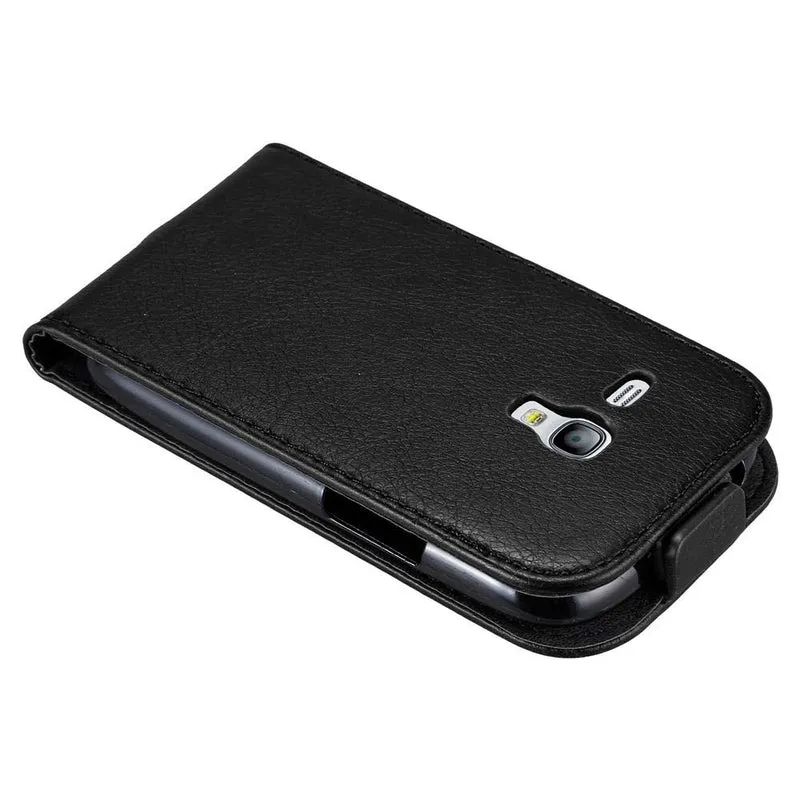 Cadorabo Hülle kompatibel mit Samsung Galaxy S3 MINI Schutzhülle im Flip Design mit Magnetverschluss