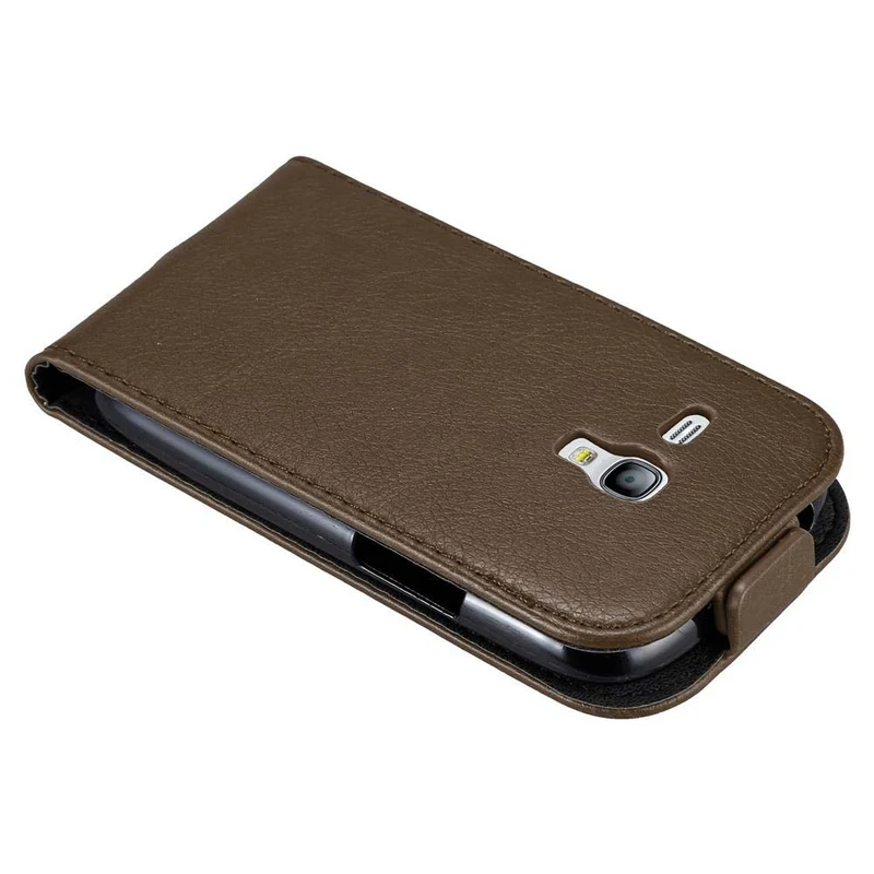 Cadorabo Hülle kompatibel mit Samsung Galaxy S3 MINI Schutzhülle im Flip Design mit Magnetverschluss