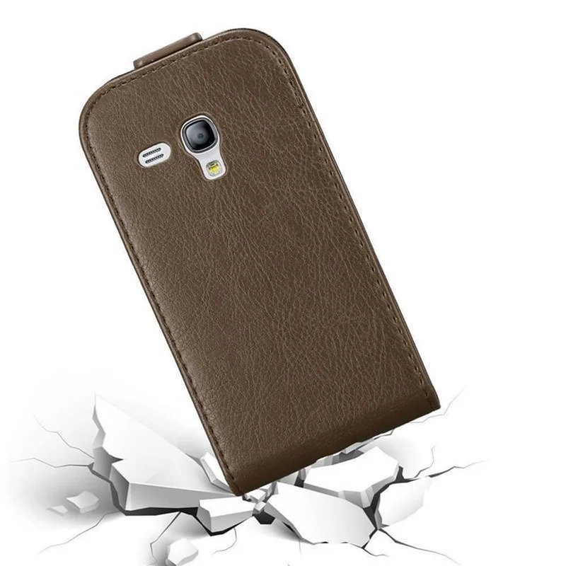Cadorabo Hülle kompatibel mit Samsung Galaxy S3 MINI Schutzhülle im Flip Design mit Magnetverschluss