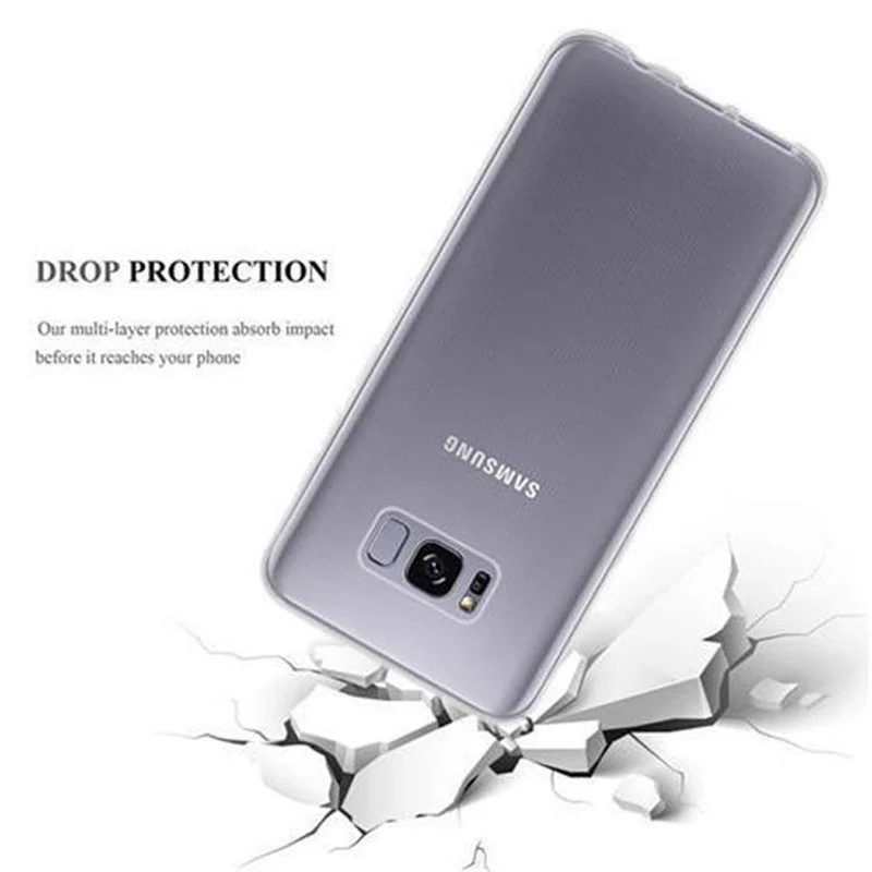 Cadorabo Hülle kompatibel mit Samsung Galaxy S8 PLUS Schutzhülle aus flexiblem TPU Silikon