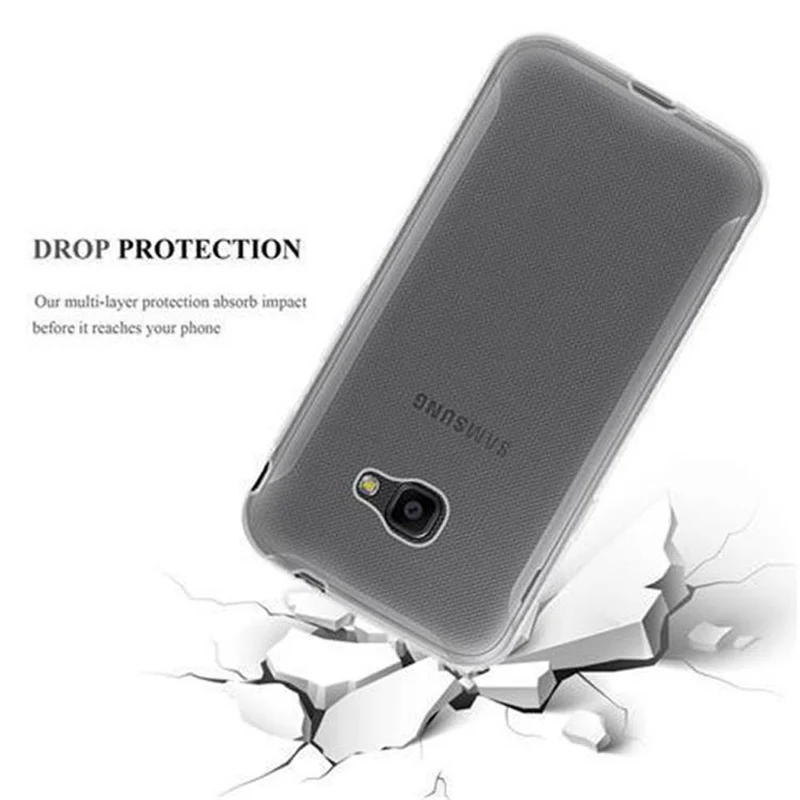 Cadorabo Hülle kompatibel mit Samsung Galaxy XCover 4 / XCover 4s Schutzhülle aus flexiblem TPU Silikon