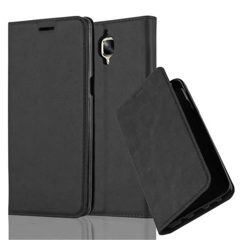 Cadorabo Hülle kompatibel mit OnePlus 3 / 3T Schutzhülle mit Magnetverschluss, Standfunktion und Kartenfach