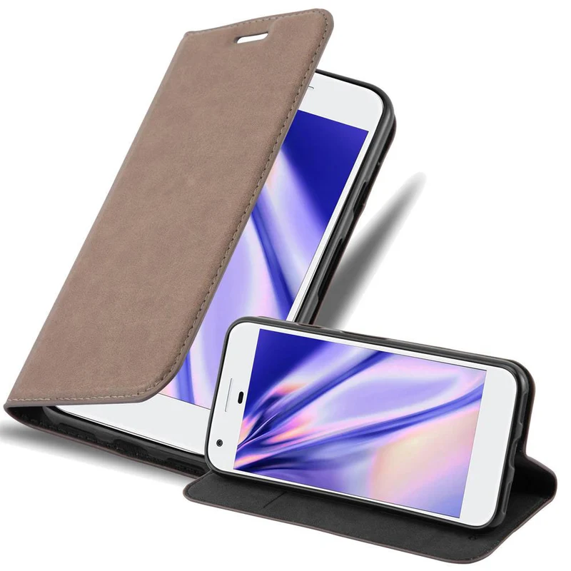Cadorabo Hülle kompatibel mit Google PIXEL Schutzhülle mit Magnetverschluss, Standfunktion und Kartenfach