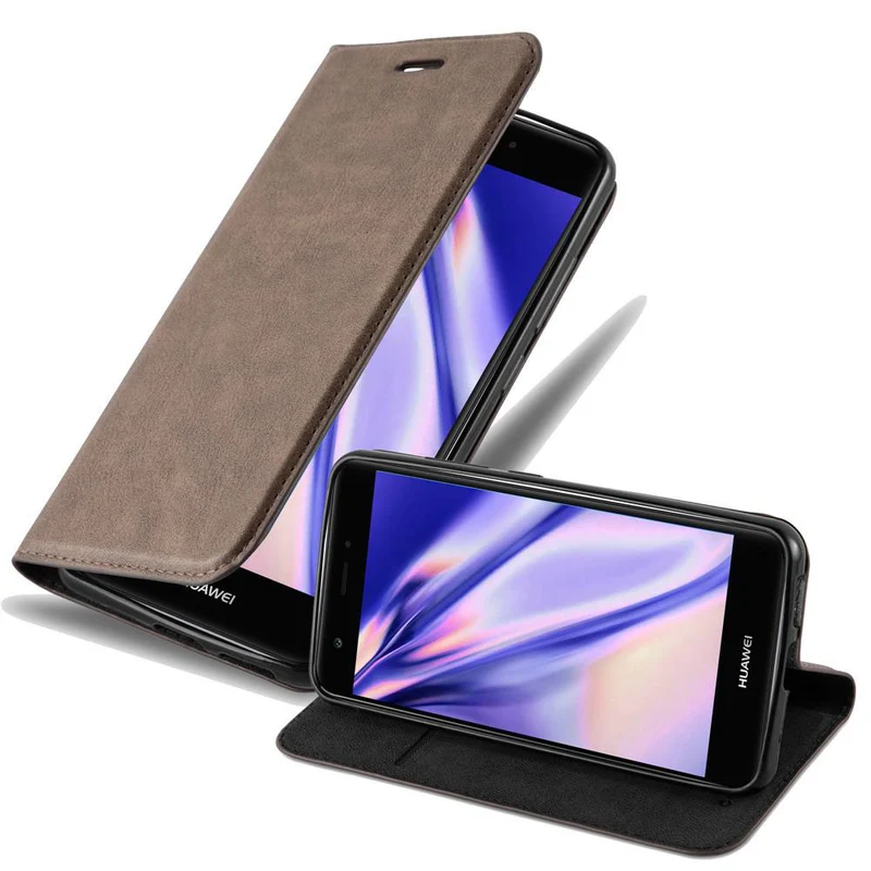 Cadorabo Hülle kompatibel mit Huawei NOVA Schutzhülle mit Magnetverschluss, Standfunktion und Kartenfach