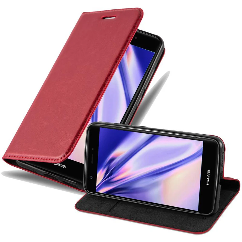 Cadorabo Hülle kompatibel mit Huawei NOVA Schutzhülle mit Magnetverschluss, Standfunktion und Kartenfach