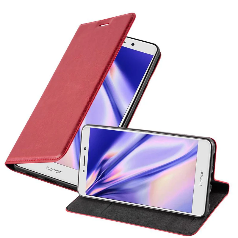 Cadorabo Hülle kompatibel mit Huawei MATE 9 LITE / GR5 2017 / Honor 6X Schutzhülle mit Magnetverschluss, Standfunktion und Kartenfach