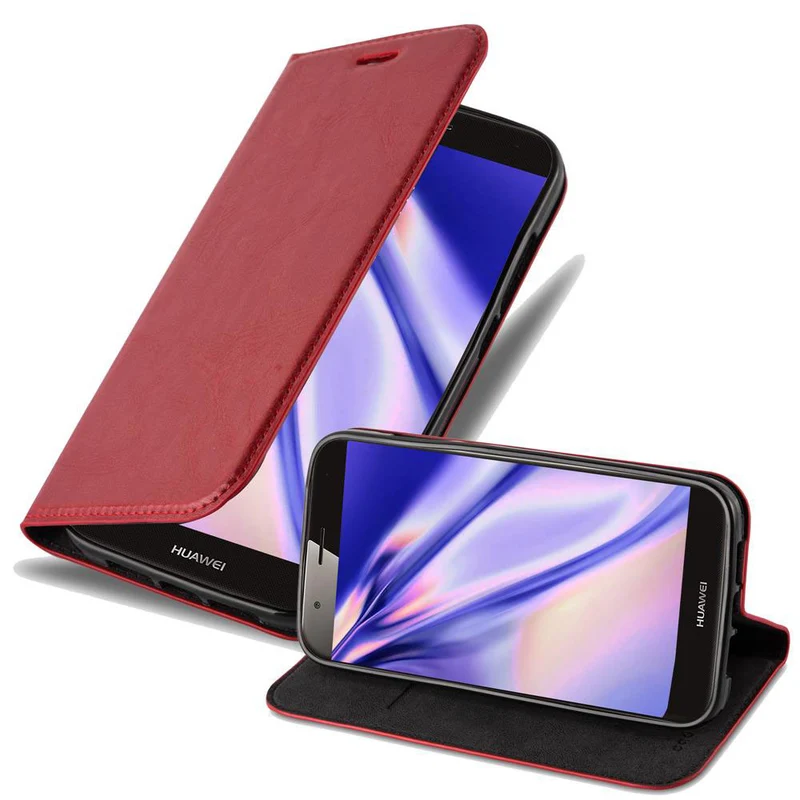 Cadorabo Hülle kompatibel mit Huawei ASCEND G7 PLUS / G8 / GX8 Schutzhülle mit Magnetverschluss, Standfunktion und Kartenfach