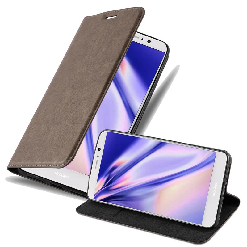 Cadorabo Hülle kompatibel mit Huawei MATE 9 Schutzhülle mit Magnetverschluss, Standfunktion und Kartenfach