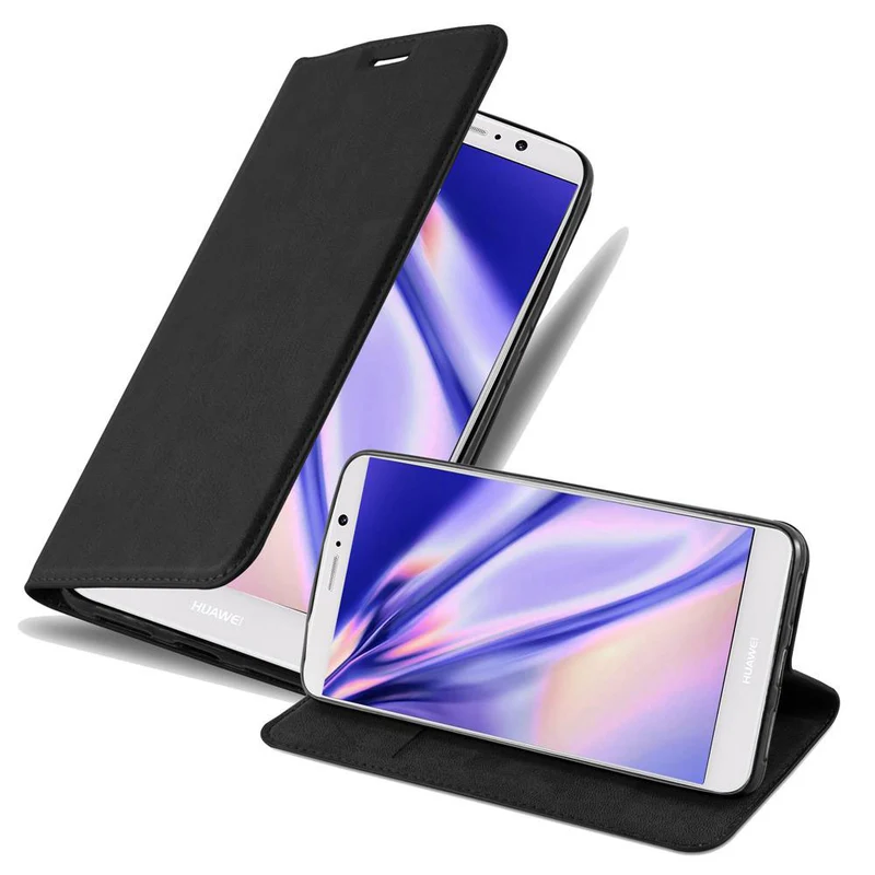 Cadorabo Hülle kompatibel mit Huawei MATE 9 Schutzhülle mit Magnetverschluss, Standfunktion und Kartenfach