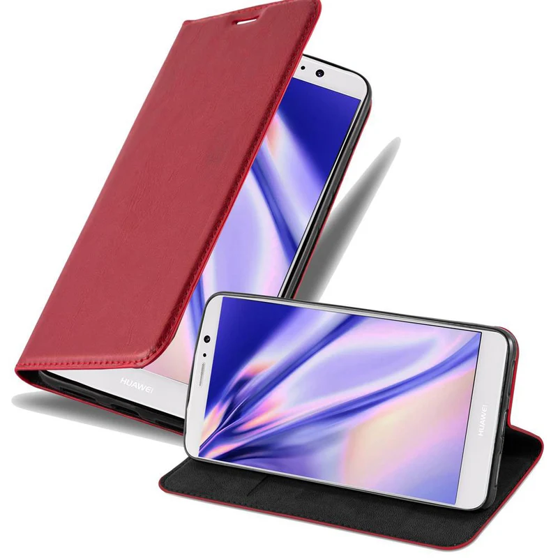 Cadorabo Hülle kompatibel mit Huawei MATE 9 Schutzhülle mit Magnetverschluss, Standfunktion und Kartenfach
