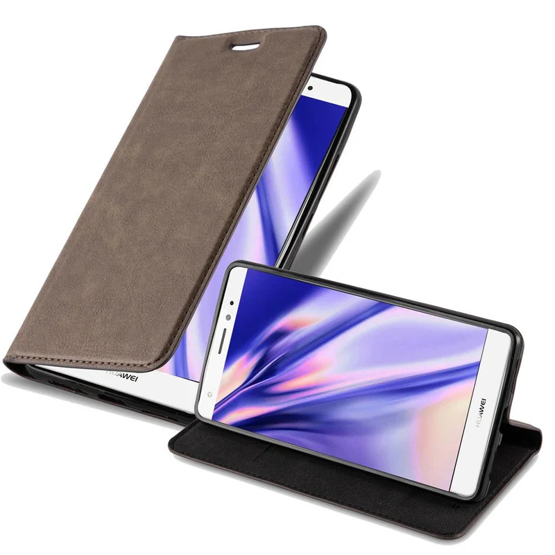 Cadorabo Hülle kompatibel mit Huawei MATE S Schutzhülle mit Magnetverschluss, Standfunktion und Kartenfach