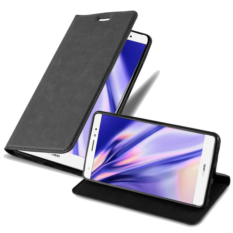 Cadorabo Hülle kompatibel mit Huawei MATE S Schutzhülle mit Magnetverschluss, Standfunktion und Kartenfach