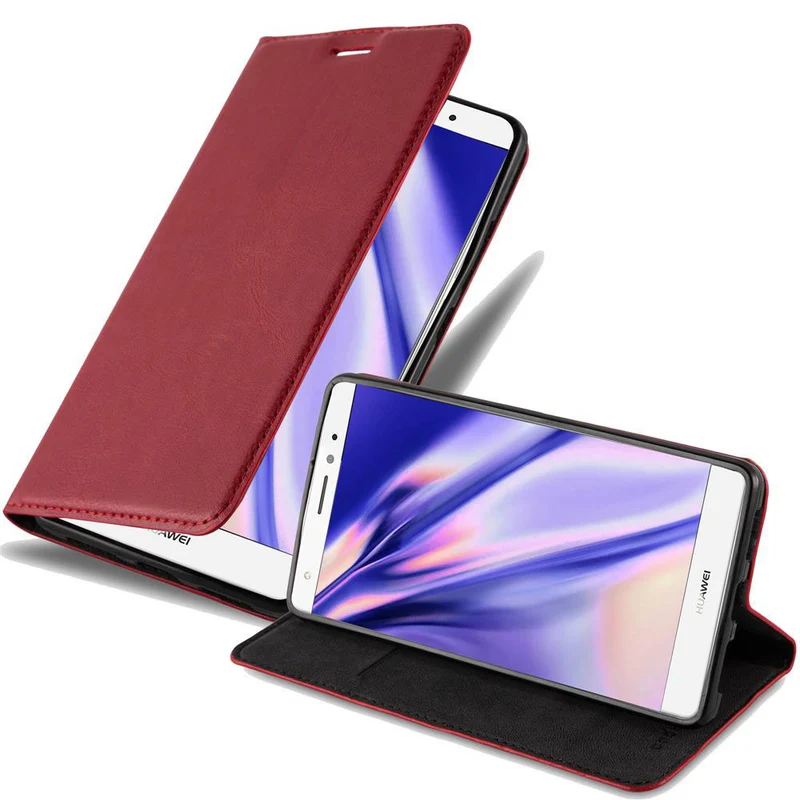 Cadorabo Hülle kompatibel mit Huawei MATE S Schutzhülle mit Magnetverschluss, Standfunktion und Kartenfach