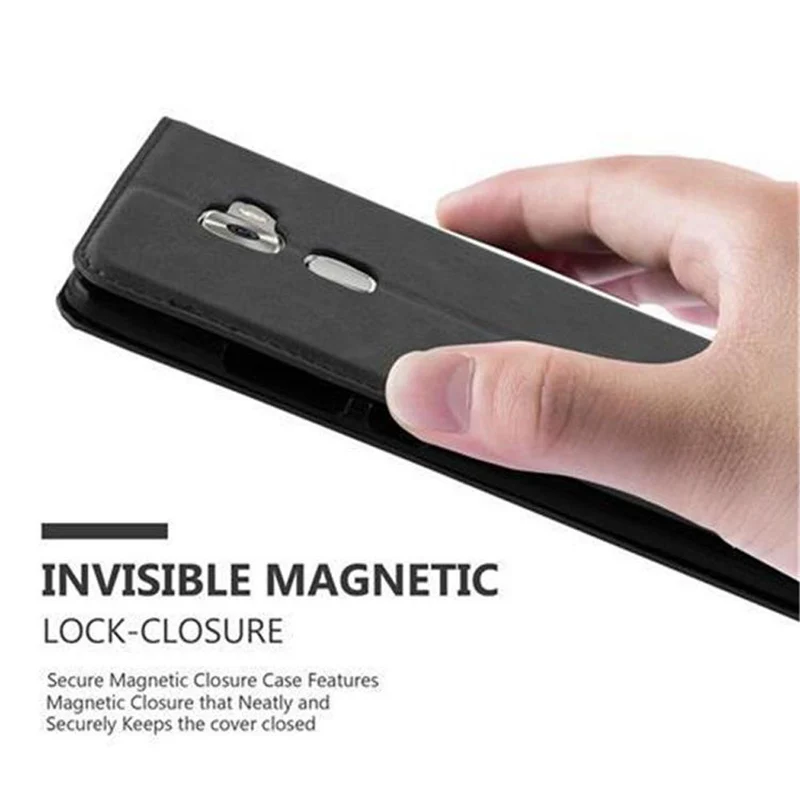 Cadorabo Hülle kompatibel mit Huawei MATE S Schutzhülle mit Magnetverschluss, Standfunktion und Kartenfach