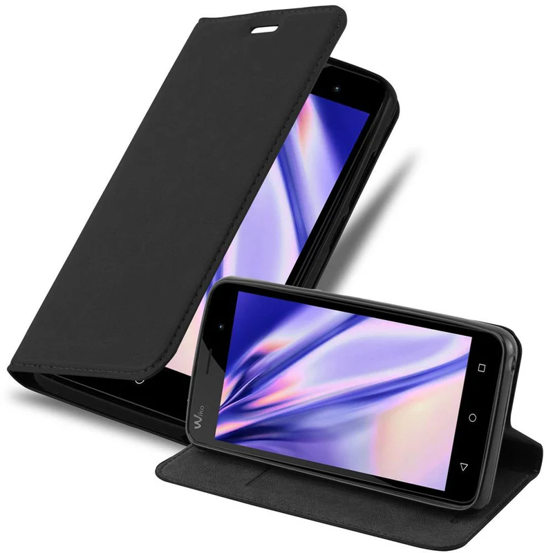 Cadorabo Hülle kompatibel mit WIKO JERRY Schutzhülle mit Magnetverschluss, Standfunktion und Kartenfach