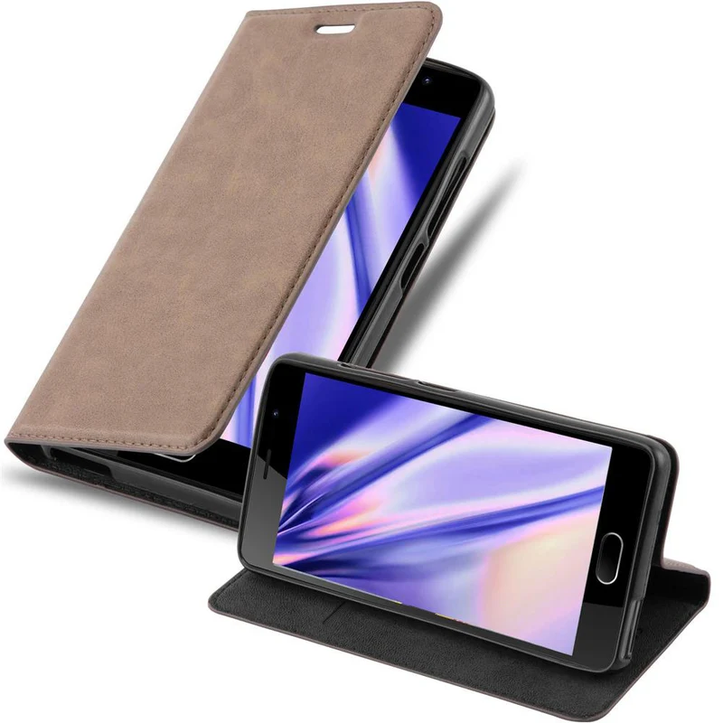 Cadorabo Hülle kompatibel mit WIKO U FEEL LITE Schutzhülle mit Magnetverschluss, Standfunktion und Kartenfach