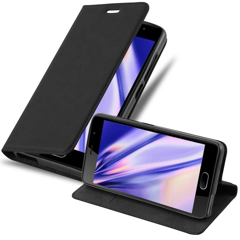 Cadorabo Hülle kompatibel mit WIKO U FEEL LITE Schutzhülle mit Magnetverschluss, Standfunktion und Kartenfach