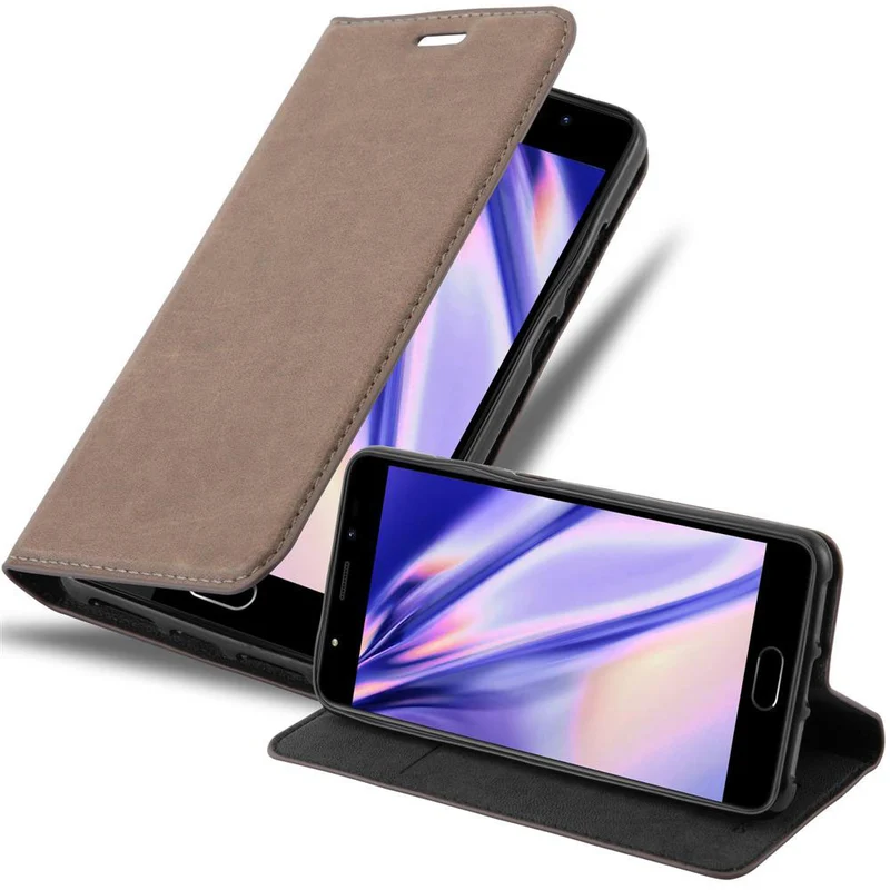 Cadorabo Hülle kompatibel mit WIKO U FEEL PRIME Schutzhülle mit Magnetverschluss, Standfunktion und Kartenfach