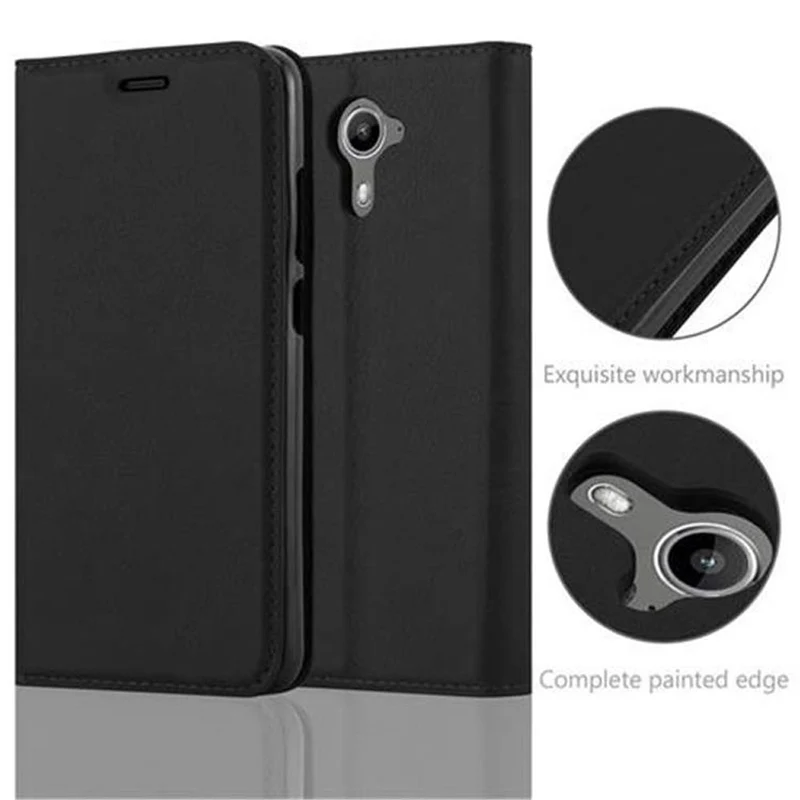 Cadorabo Hülle kompatibel mit WIKO U FEEL PRIME Schutzhülle mit Magnetverschluss, Standfunktion und Kartenfach