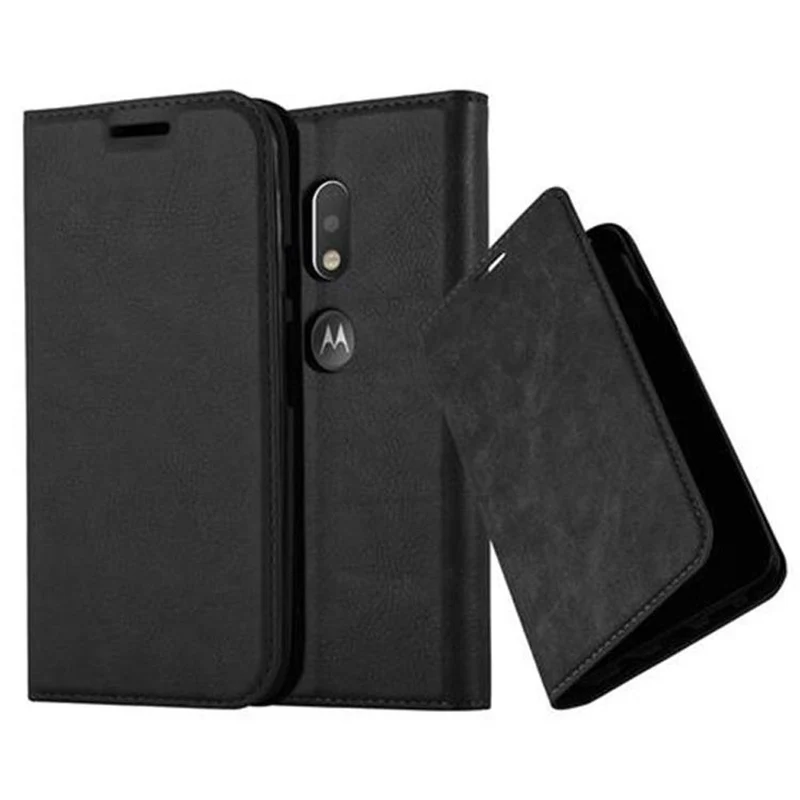 Cadorabo Hülle kompatibel mit Motorola MOTO G4 PLAY Schutzhülle mit Magnetverschluss, Standfunktion und Kartenfach