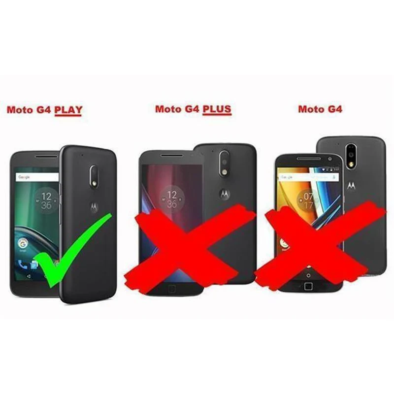 Cadorabo Hülle kompatibel mit Motorola MOTO G4 PLAY Schutzhülle mit Magnetverschluss, Standfunktion und Kartenfach