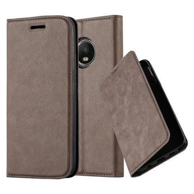 Cadorabo Hülle kompatibel mit Motorola MOTO G5 Schutzhülle mit Magnetverschluss, Standfunktion und Kartenfach