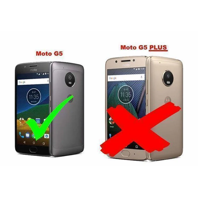 Cadorabo Hülle kompatibel mit Motorola MOTO G5 Schutzhülle mit Magnetverschluss, Standfunktion und Kartenfach