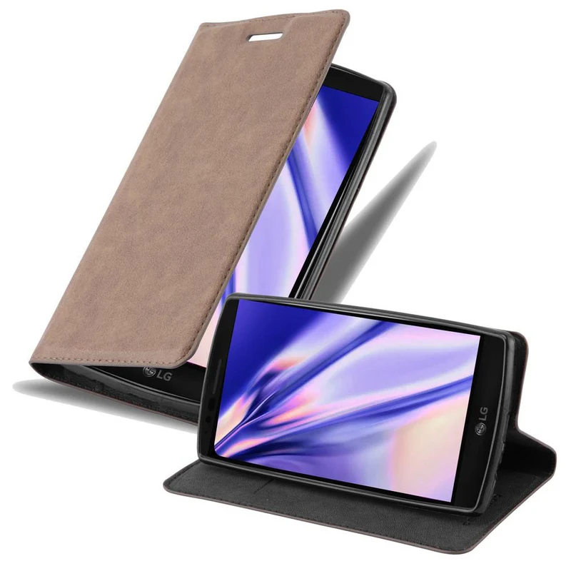 Cadorabo Hülle kompatibel mit LG G FLEX 2 Schutzhülle mit Magnetverschluss, Standfunktion und Kartenfach