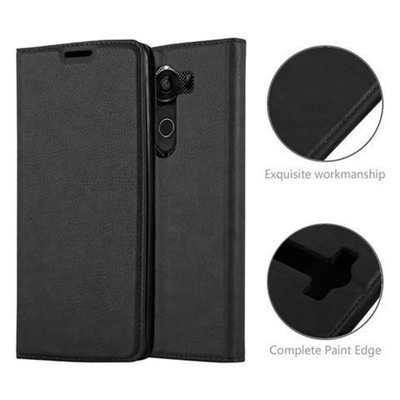 Cadorabo Hülle kompatibel mit LG V10 Schutzhülle mit Magnetverschluss, Standfunktion und Kartenfach