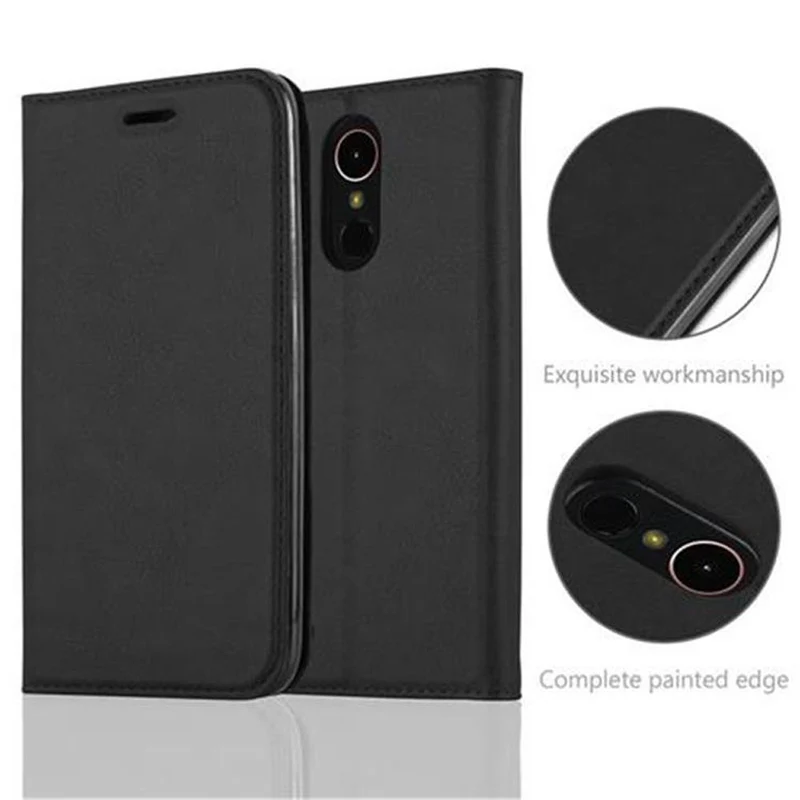 Cadorabo Hülle kompatibel mit LG K10 2017 Schutzhülle mit Magnetverschluss, Standfunktion und Kartenfach
