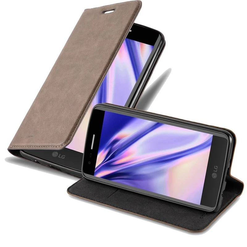 Cadorabo Hülle kompatibel mit LG K8 2017 Schutzhülle mit Magnetverschluss, Standfunktion und Kartenfach