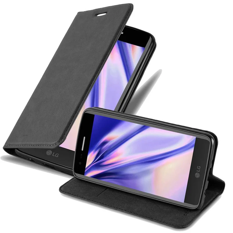 Cadorabo Hülle kompatibel mit LG K8 2017 Schutzhülle mit Magnetverschluss, Standfunktion und Kartenfach