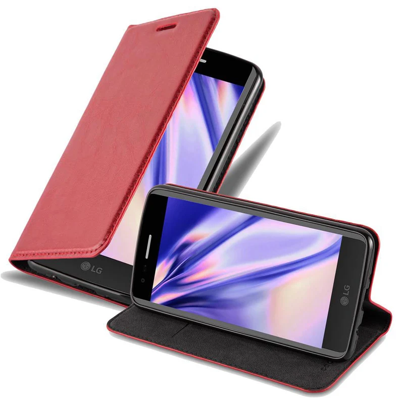 Cadorabo Hülle kompatibel mit LG K8 2017 Schutzhülle mit Magnetverschluss, Standfunktion und Kartenfach
